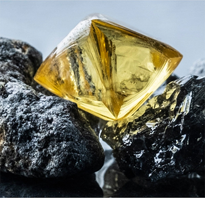 71.26 carat Yello crystal off Exati Canada mine